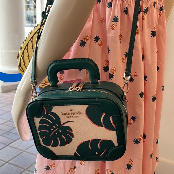 kate spade Bags Kate Spade Monstera Leaves Traveler Trunk Crossbody